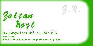 zoltan mozl business card